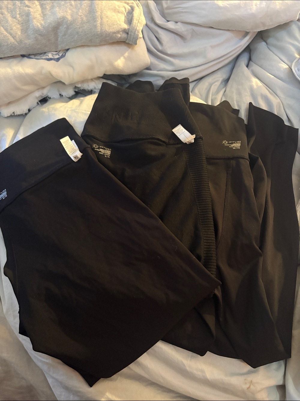 aerie Black Leggings Trio